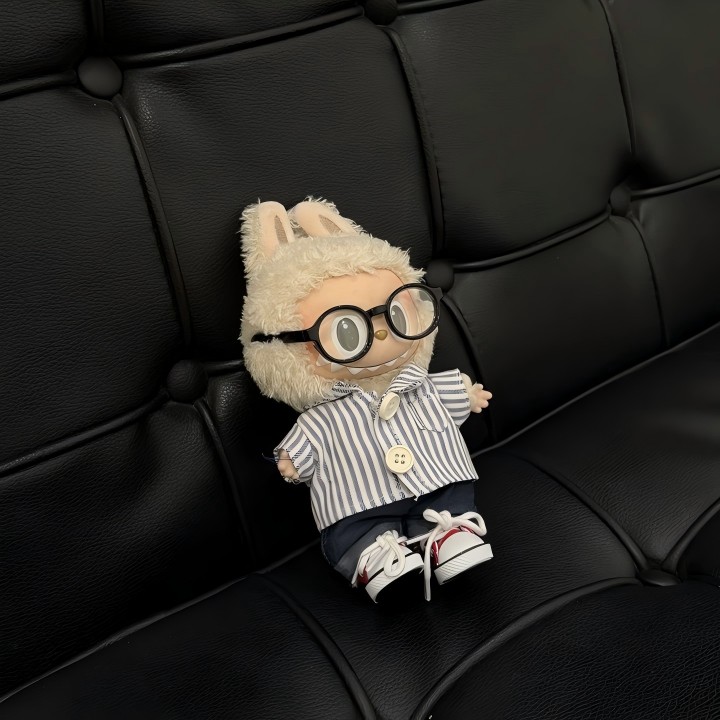 Casual Striped Outfit Set for Labubu