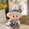 Labubu Elegant Blue Outfit Set – Handmade Dress, Hat & White Crossbody Bag