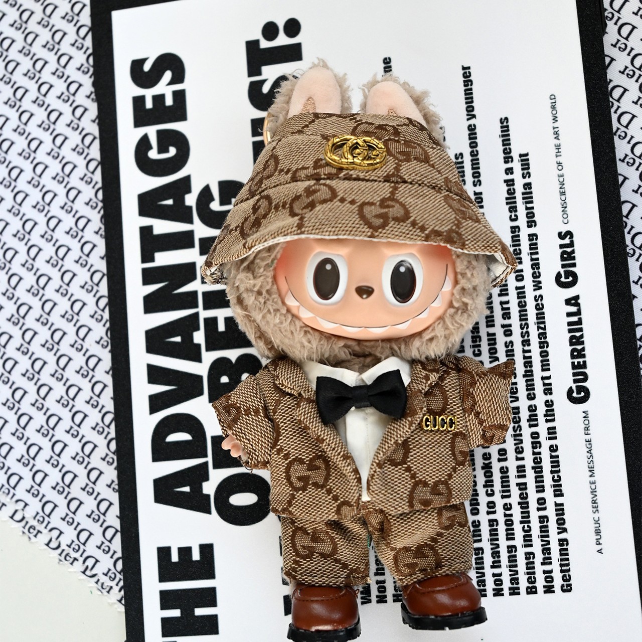 Labubu Luxury Brown Suit Set for 17CM/6.7IN Doll