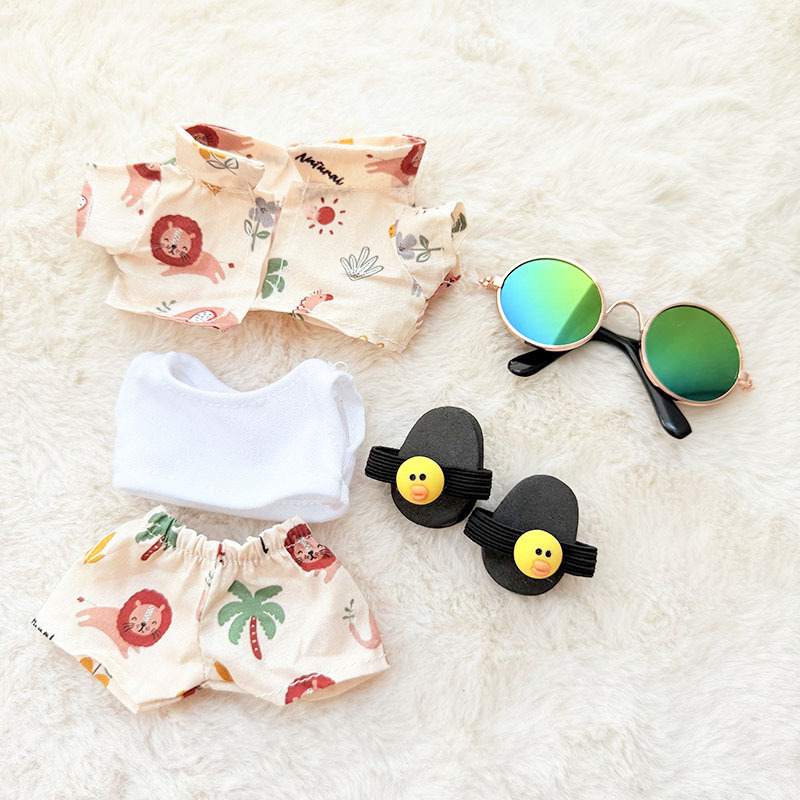 Labubu Coconut Breeze Outfit – Island Cool in Cream White