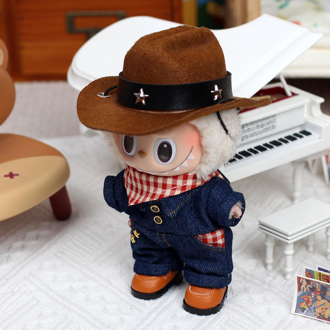 Labubu Cowboy Outfit Set