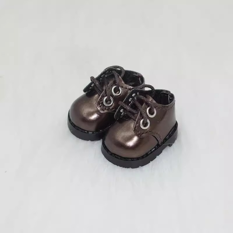 Labubu Lace-Up Leather Shoes – Handmade Footwear for 17CM/6.7IN Dolls