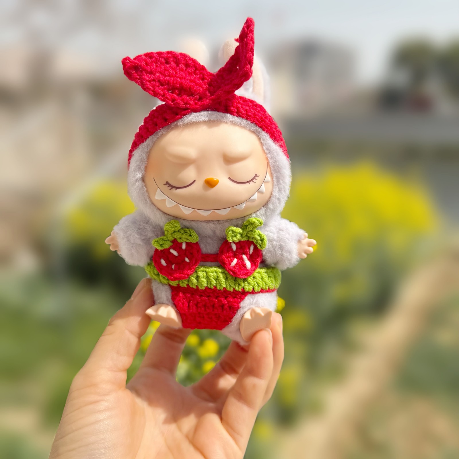 Labubu Strawberry Bikini Set