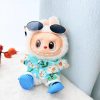 Labubu Summer Hawaiian Outfit Baby Blue – Tropical Vibes, Island Style!