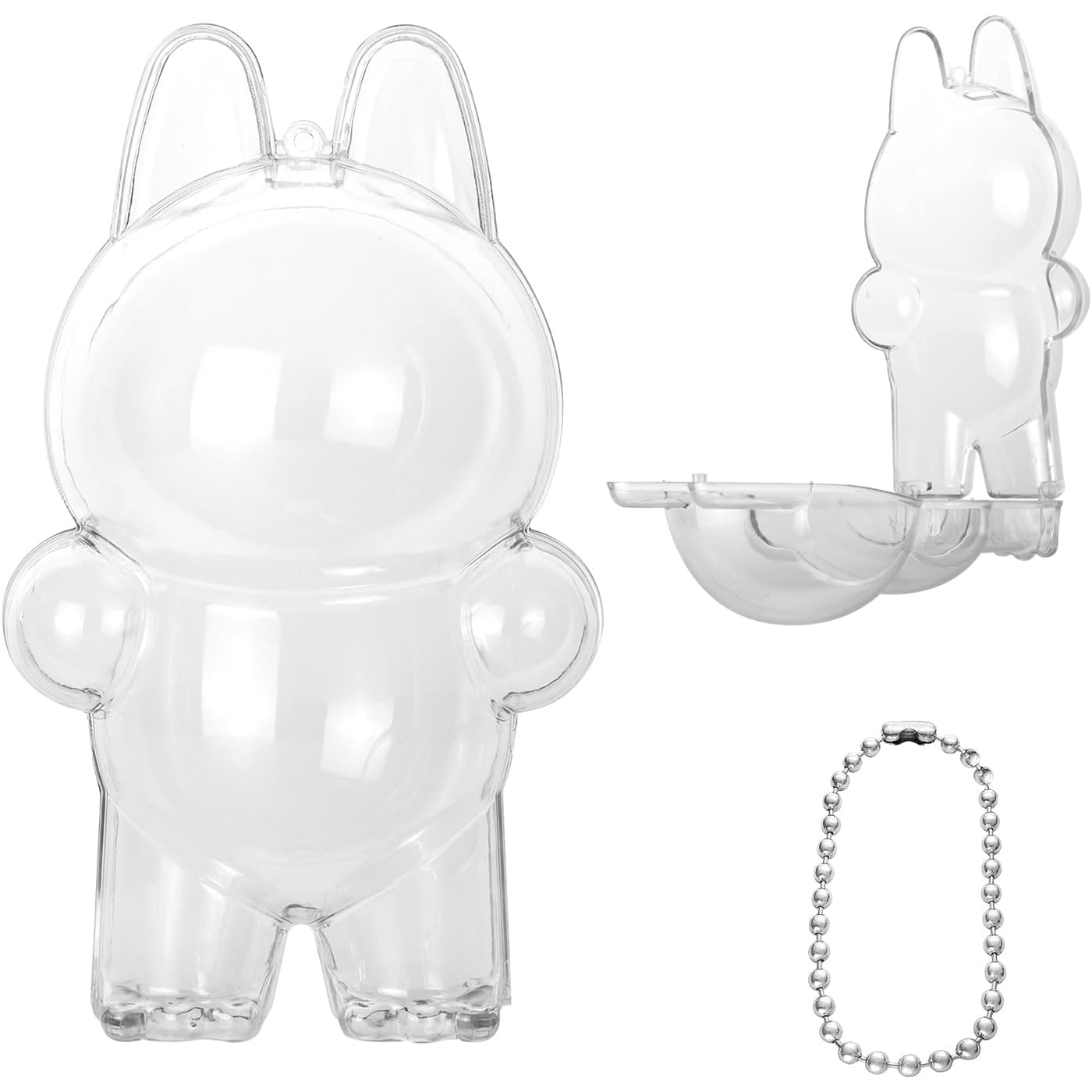 Labubu Case Cover – Clear Hard Protective Display Box with Strap